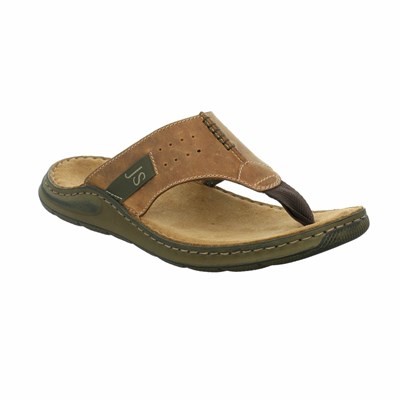 Beige Josef Seibel Maverick 05 Men's Sandals | LEU320457