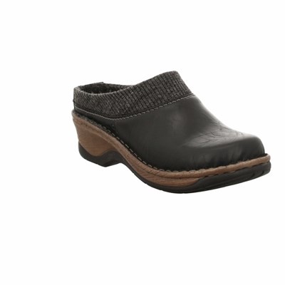 Black Josef Seibel Catalonia 69 Women's Clogs | NGA365180