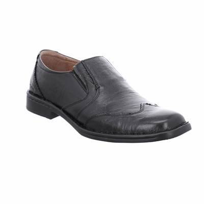 Black Josef Seibel Douglas Men's Slip On | JRB312806