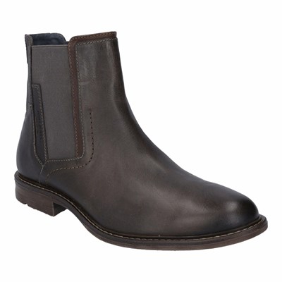 Black Josef Seibel Earl 08 Men's Dress Shoes | MGV061235