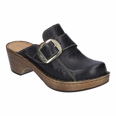 Black Josef Seibel Lily 10 Women's Clogs | ZWX731092