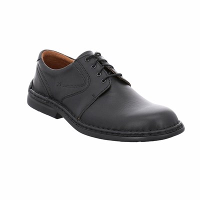 Black Josef Seibel Walt Men's Lace Up Shoes | EIO830125