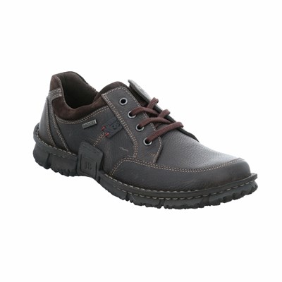 Black Josef Seibel Willow 33 Men's Lace Up Shoes | SWI683517