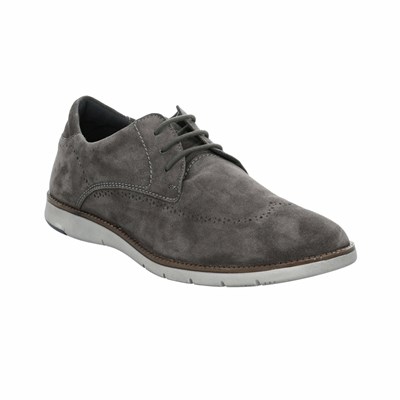 Grey Brown Josef Seibel Tyler 33 Suede Men's Dress Shoes | ESN186527