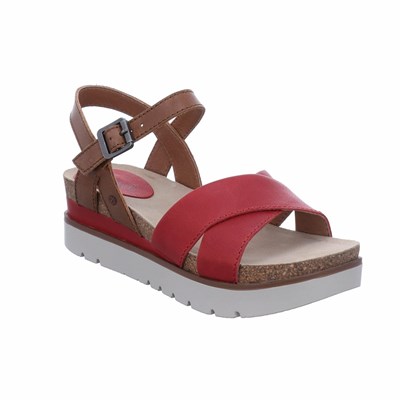 Red Josef Seibel Clea 10 Women's Sandals | QXM203586
